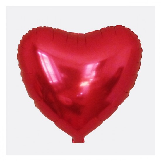 Ballon mylar coeur rouge