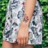 1 planche de tattoo: Floral set