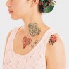 1 planche de tattoo: Floral set