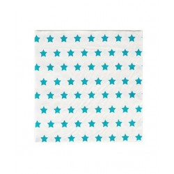 20 serviettes en papier - étoile bleue